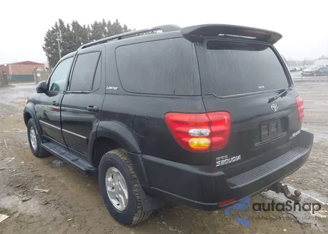 2002 Toyota Sequoia Limited V8 z USA, uszkodzony, nr VIN 5TDBT48A52S099905